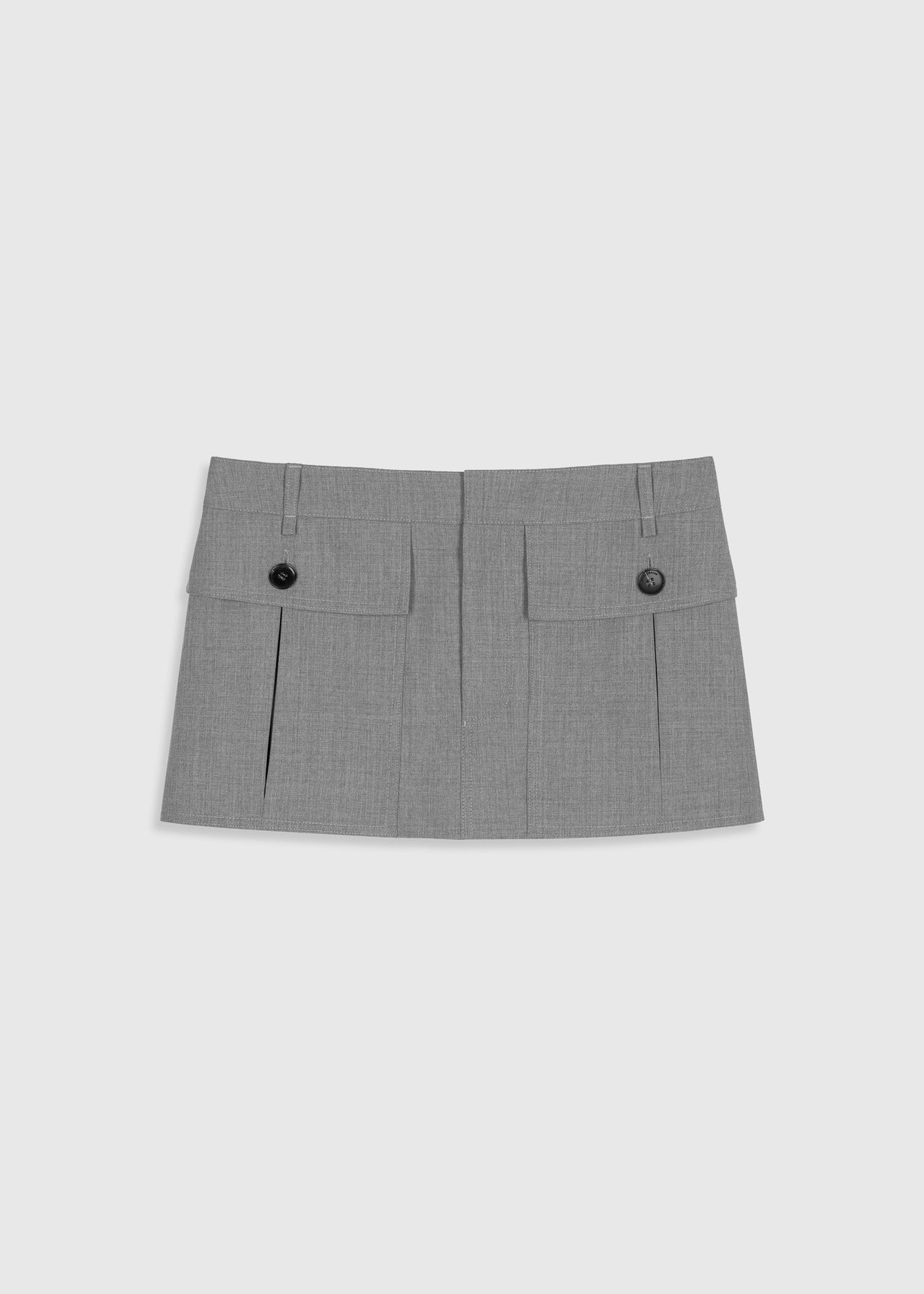 THE MINI SKIRT (1) Grau Melange