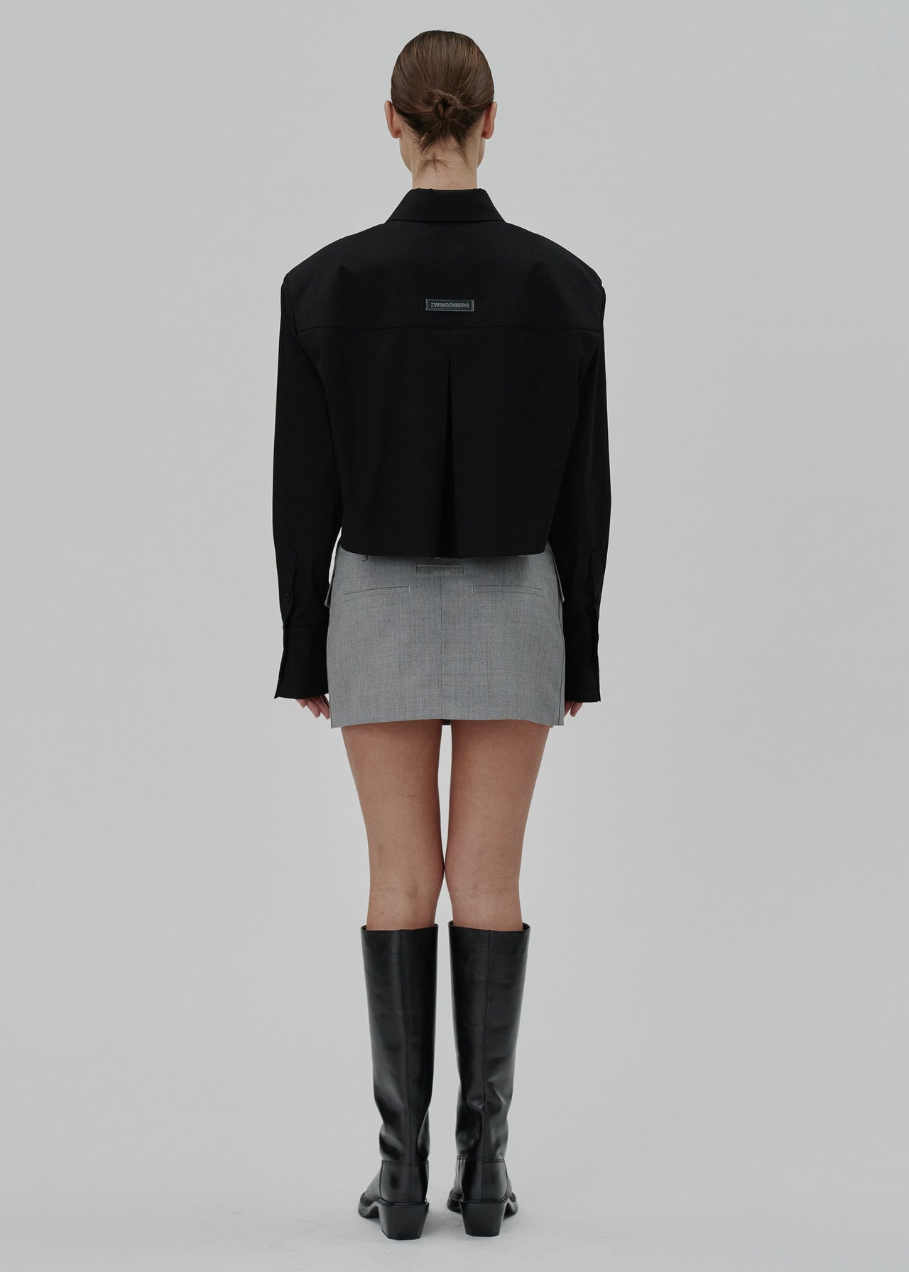 THE MINI SKIRT (1) Grau Melange