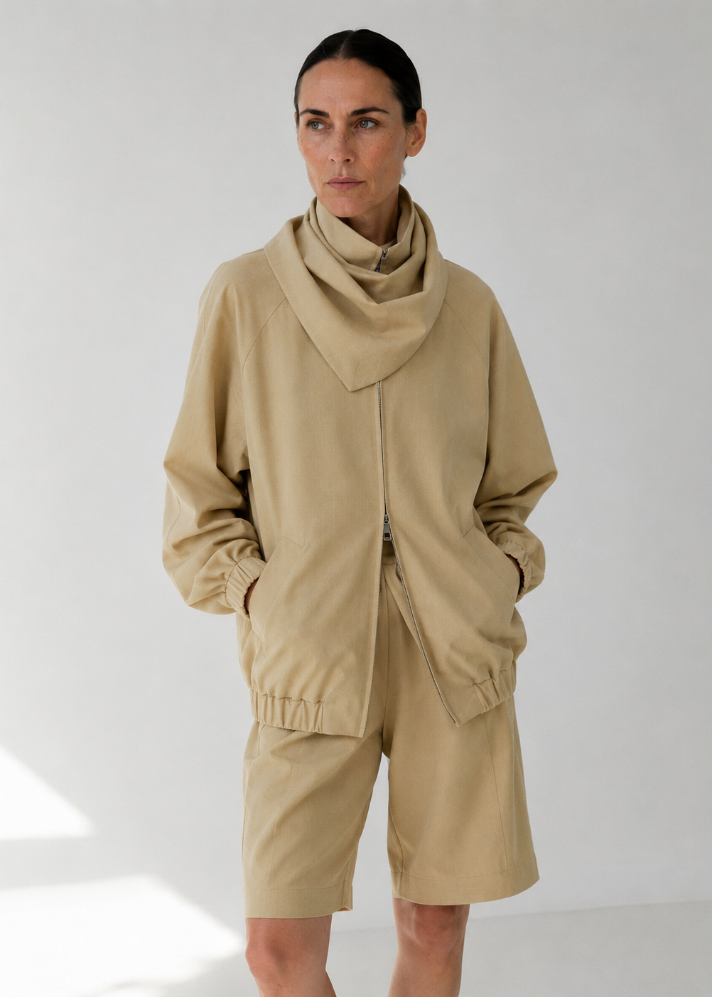 Tailored Track Jacket Butter Yellow Pinstripe