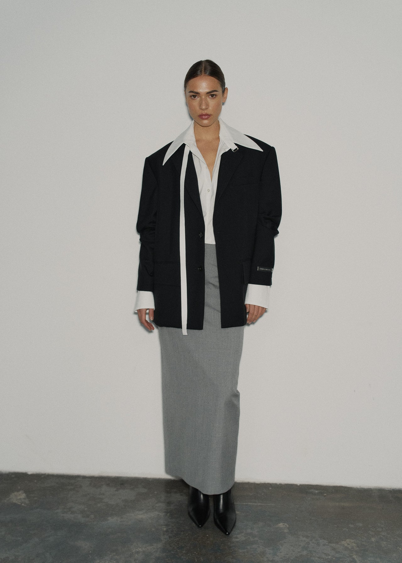 THE SKIRT (1) Grau Melange