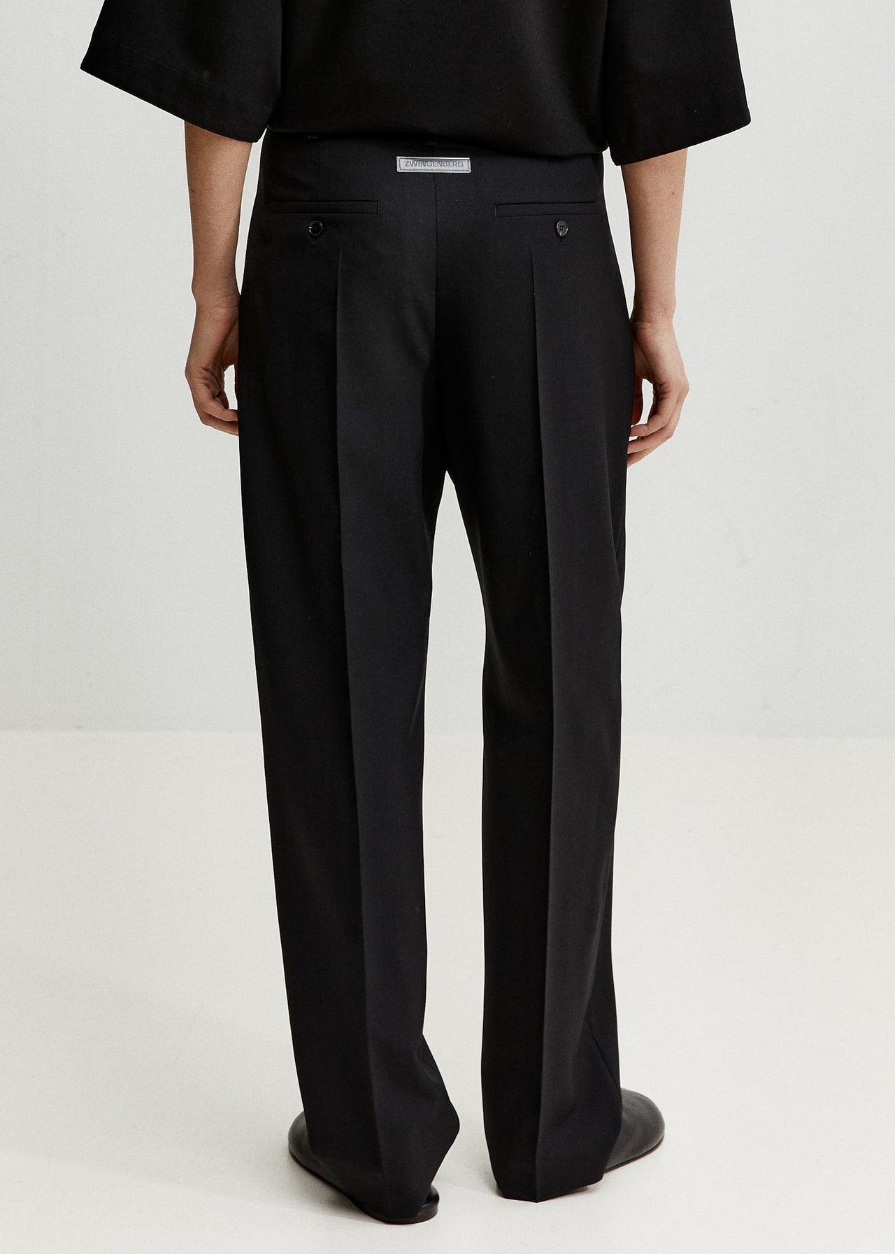 Tailored Tapered Pants Black