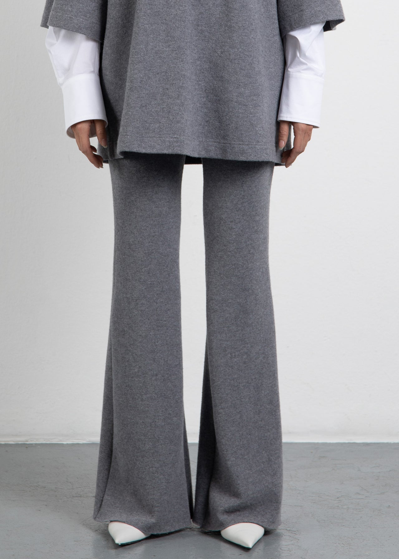 THE PANTS (3) Merinowolle Grau Melange