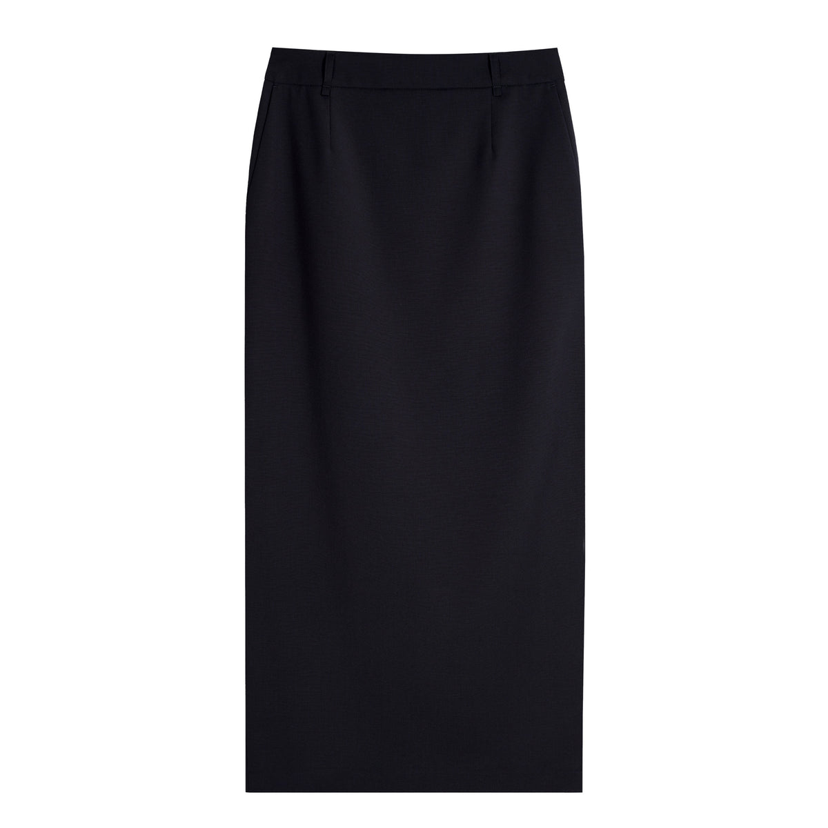 Tailored Long Skirt Dunkelblau