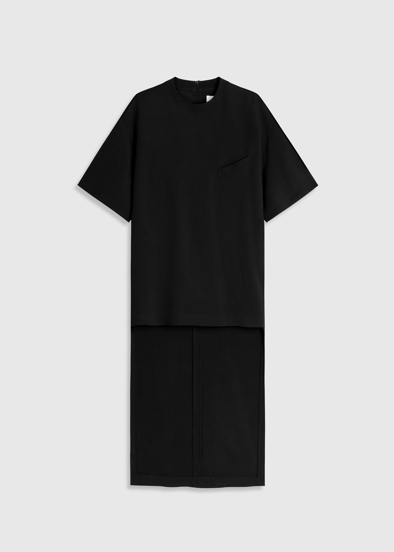 Tailored T-Shirt Dress Schwarz