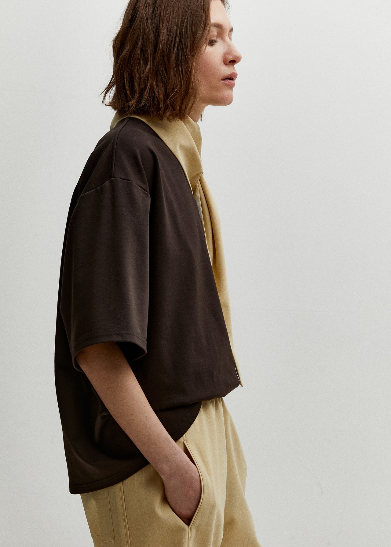 Oversized T-Shirt Dark Brown