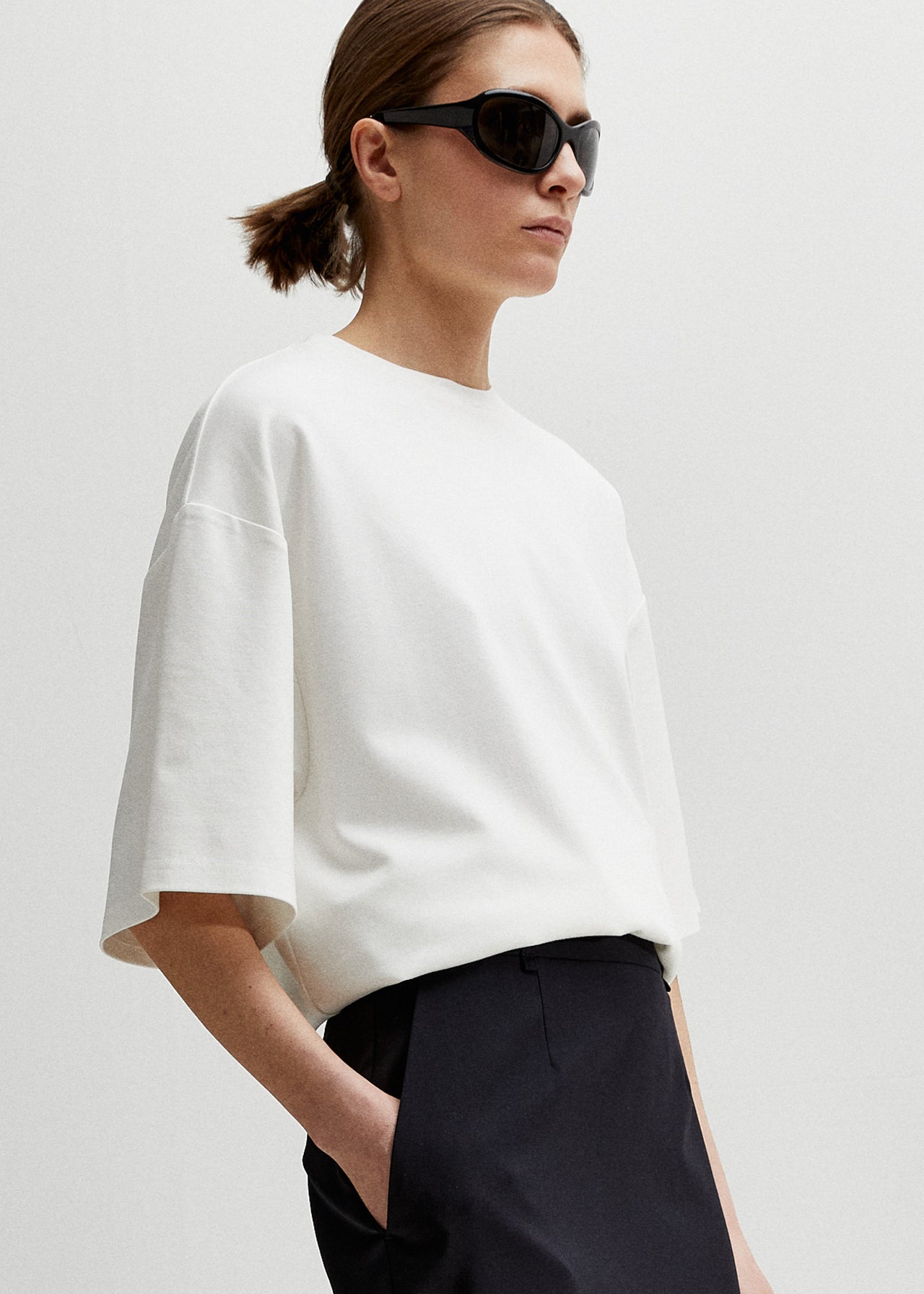 Oversized T-Shirt Weiß