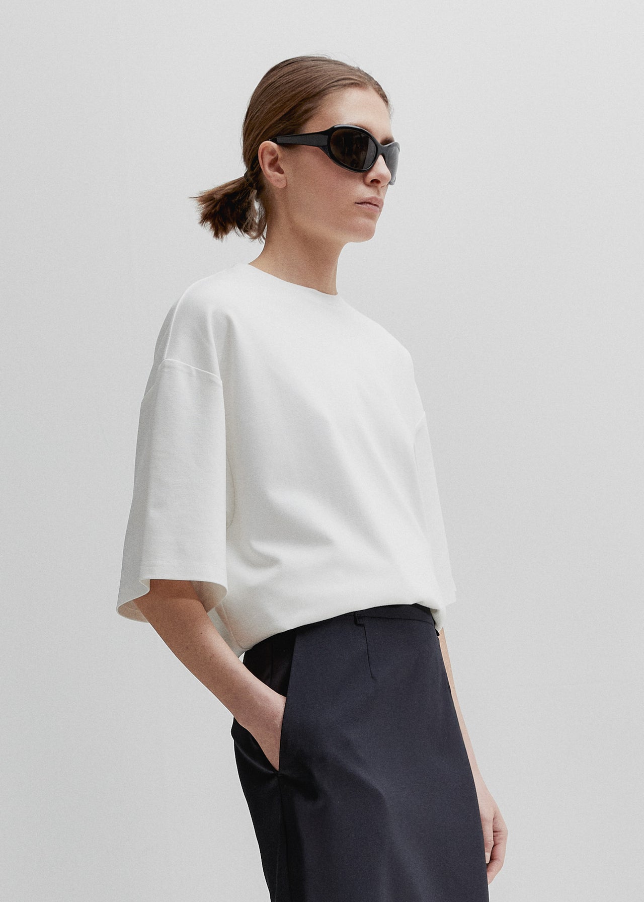 Oversized T-Shirt Weiß