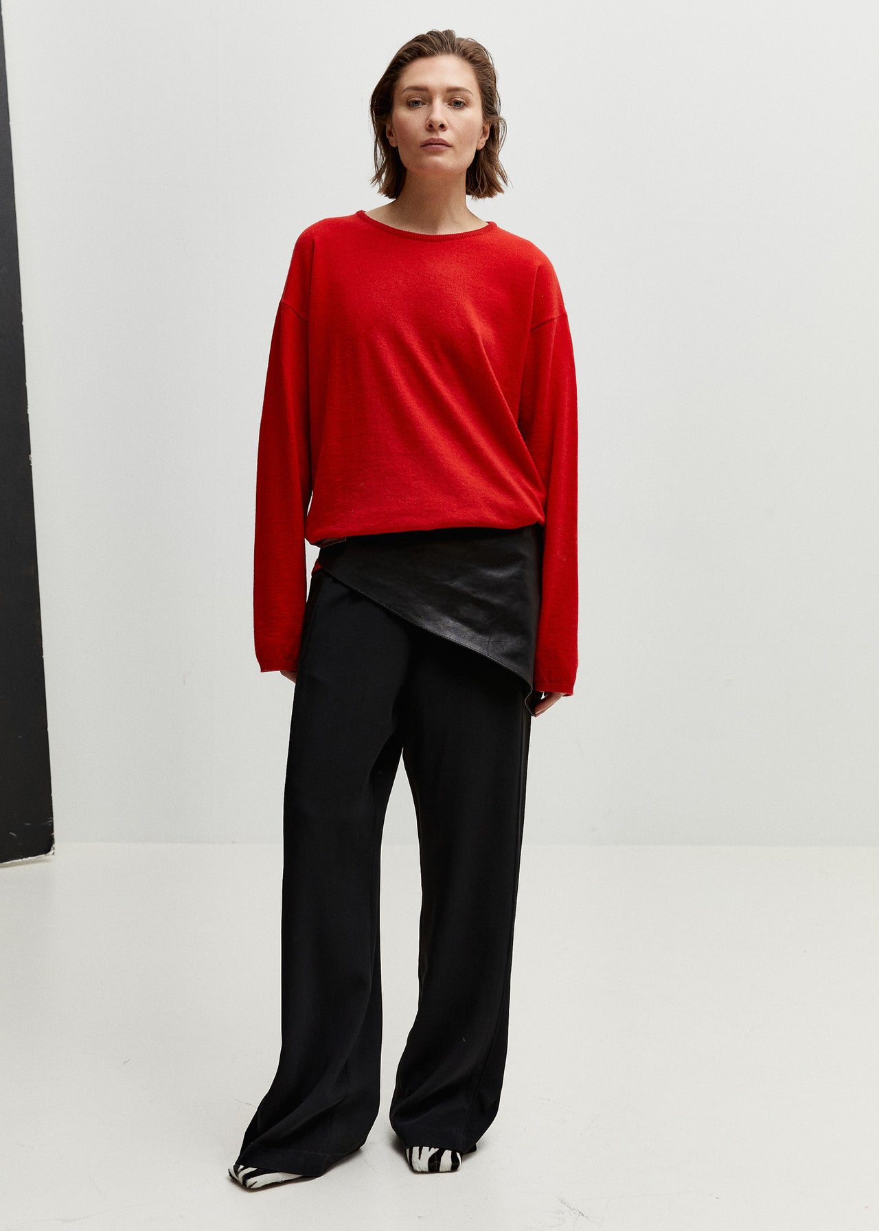 Relaxed Cashmere Sweater Red