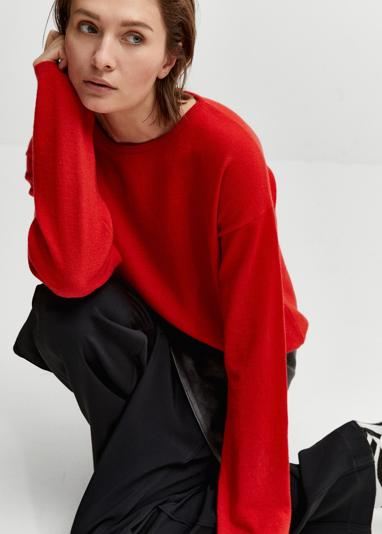 Relaxed Cashmere Sweater Rot