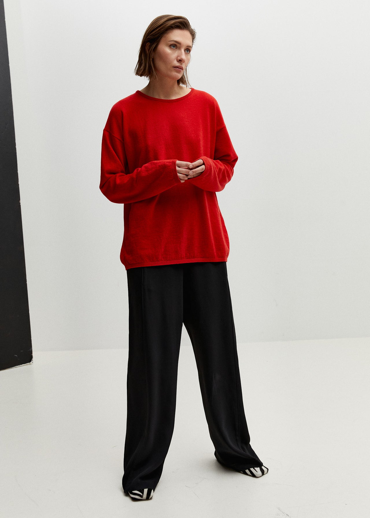 Relaxed Cashmere Sweater Rot