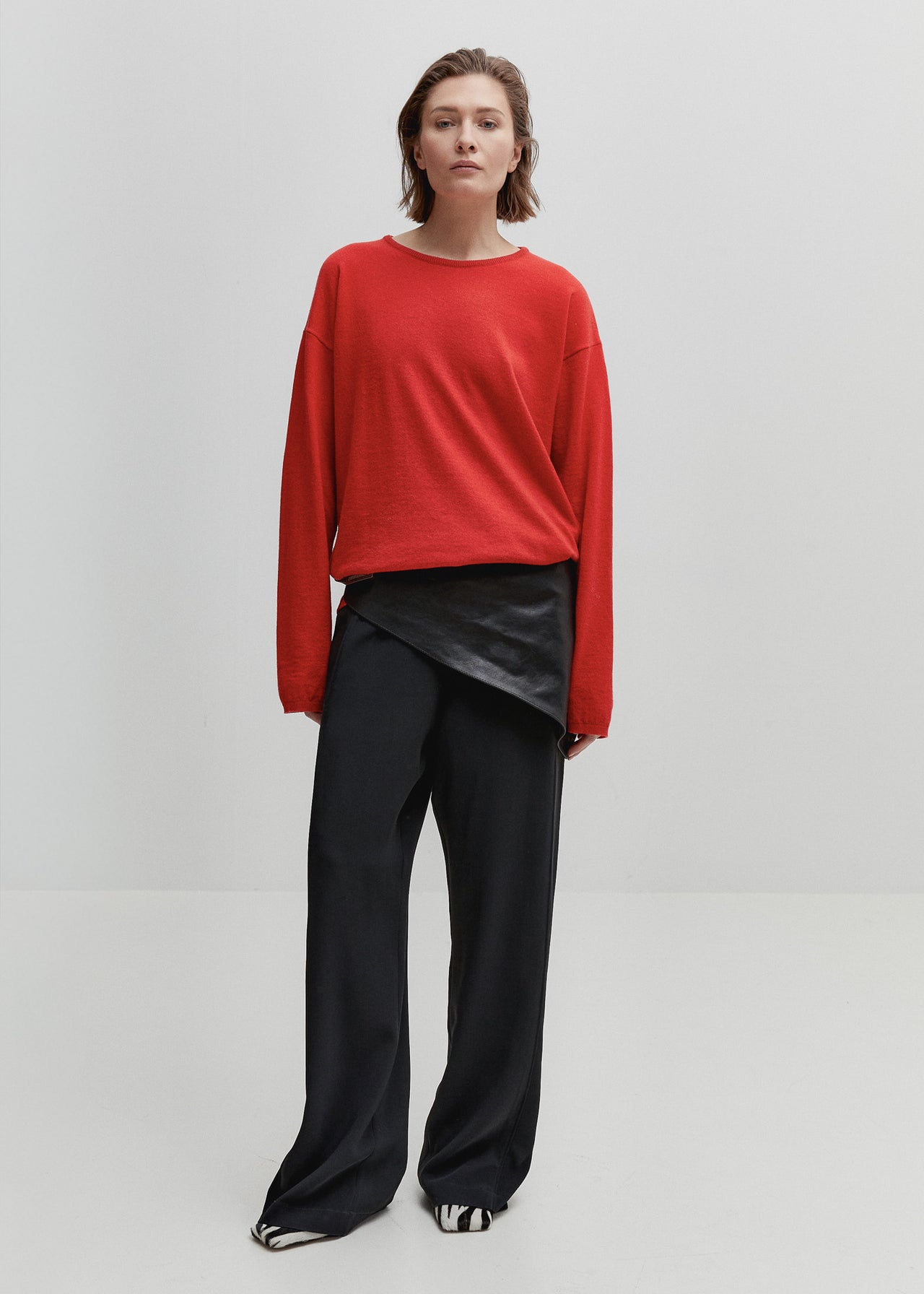 Relaxed Cashmere Sweater Rot