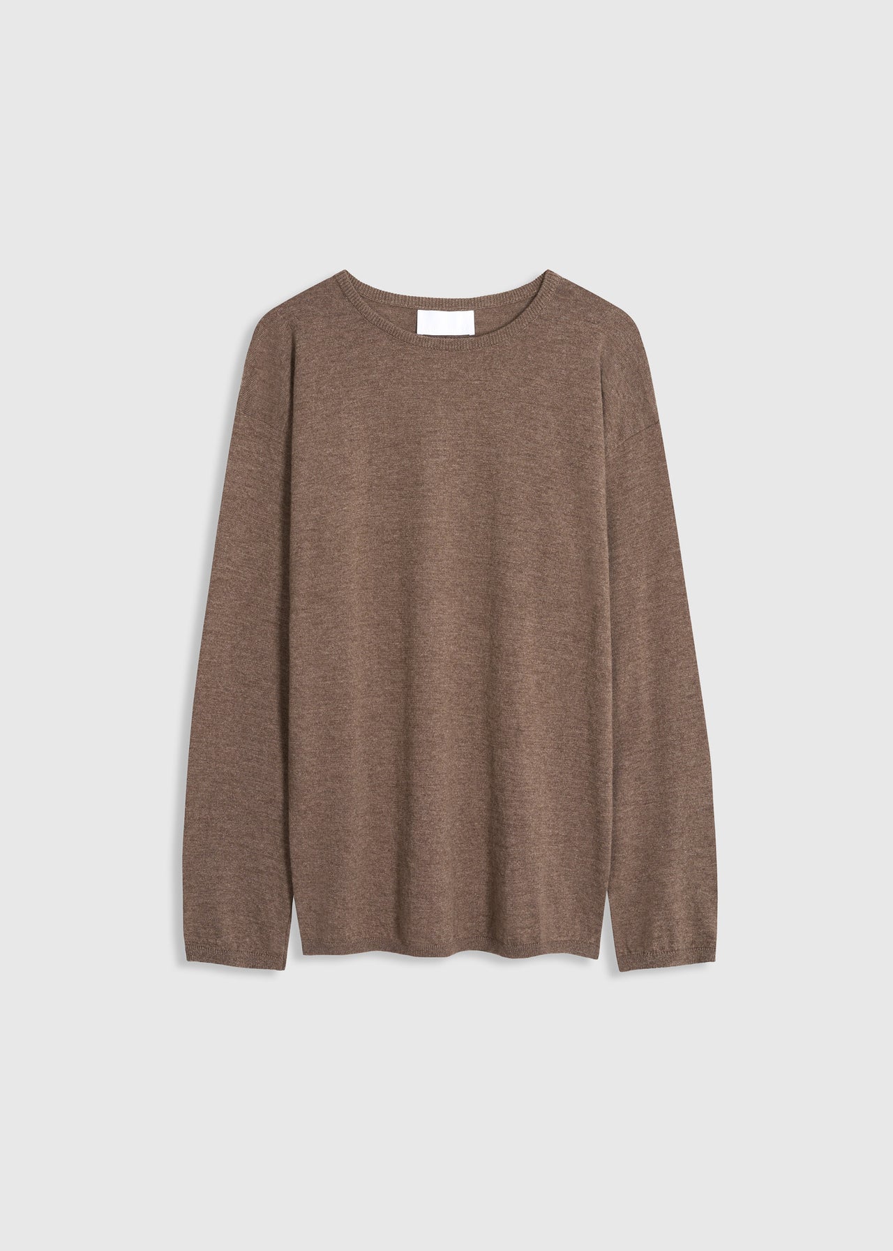 Relaxed Cashmere Sweater Taupe Melange