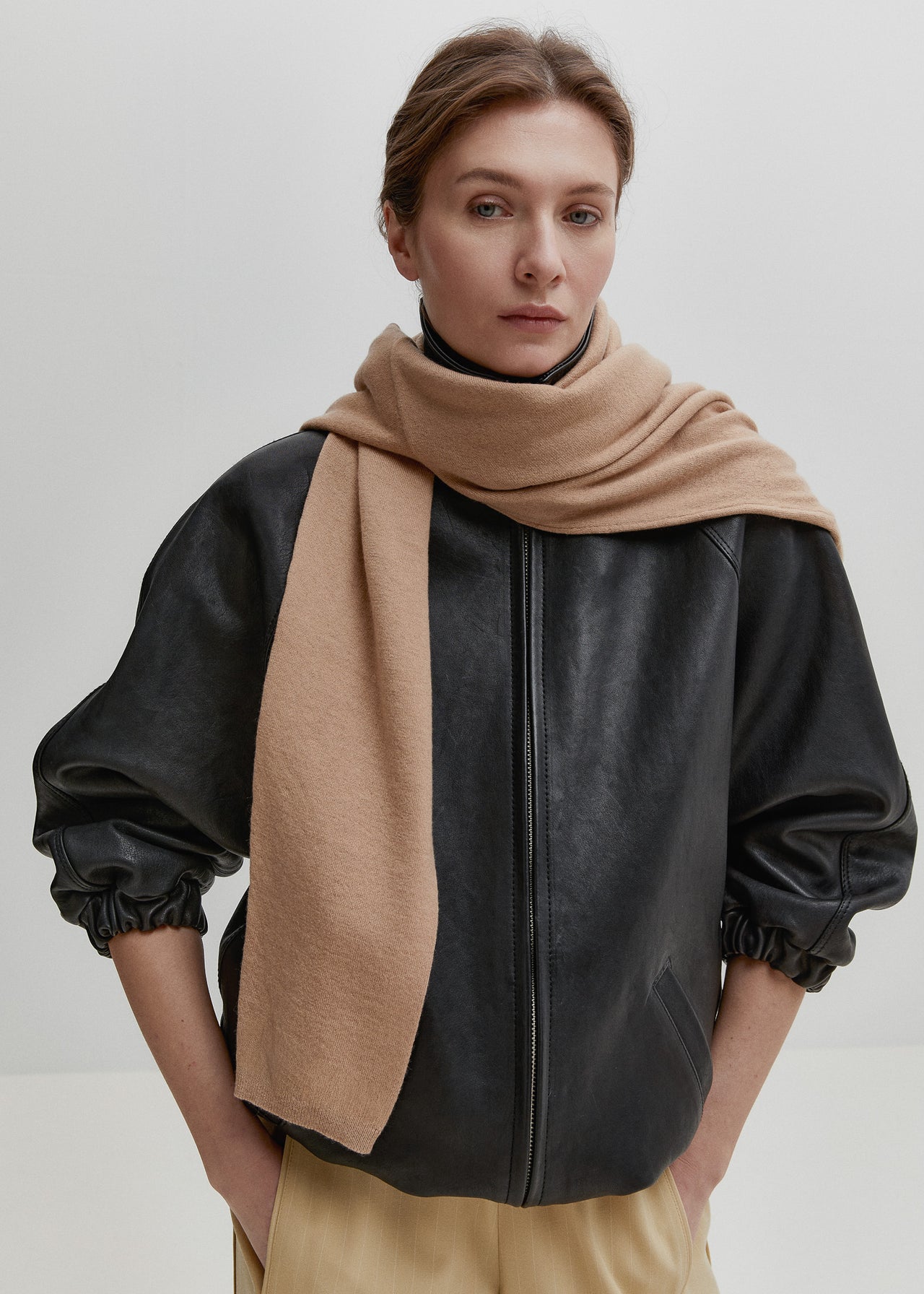 Relaxed Cashmere Sweater Warm Camel