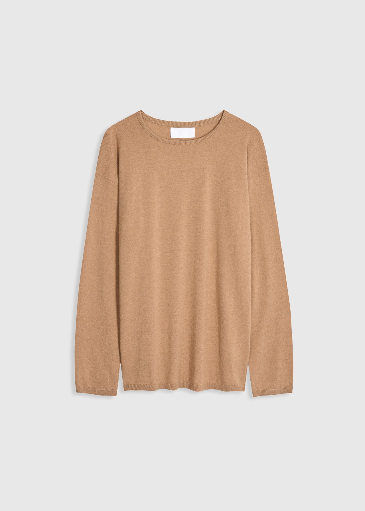 Relaxed Cashmere Sweater Warm Camel