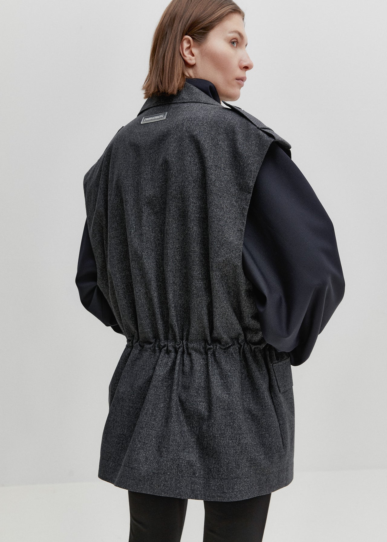 Tailored Cargo Vest Charcoal