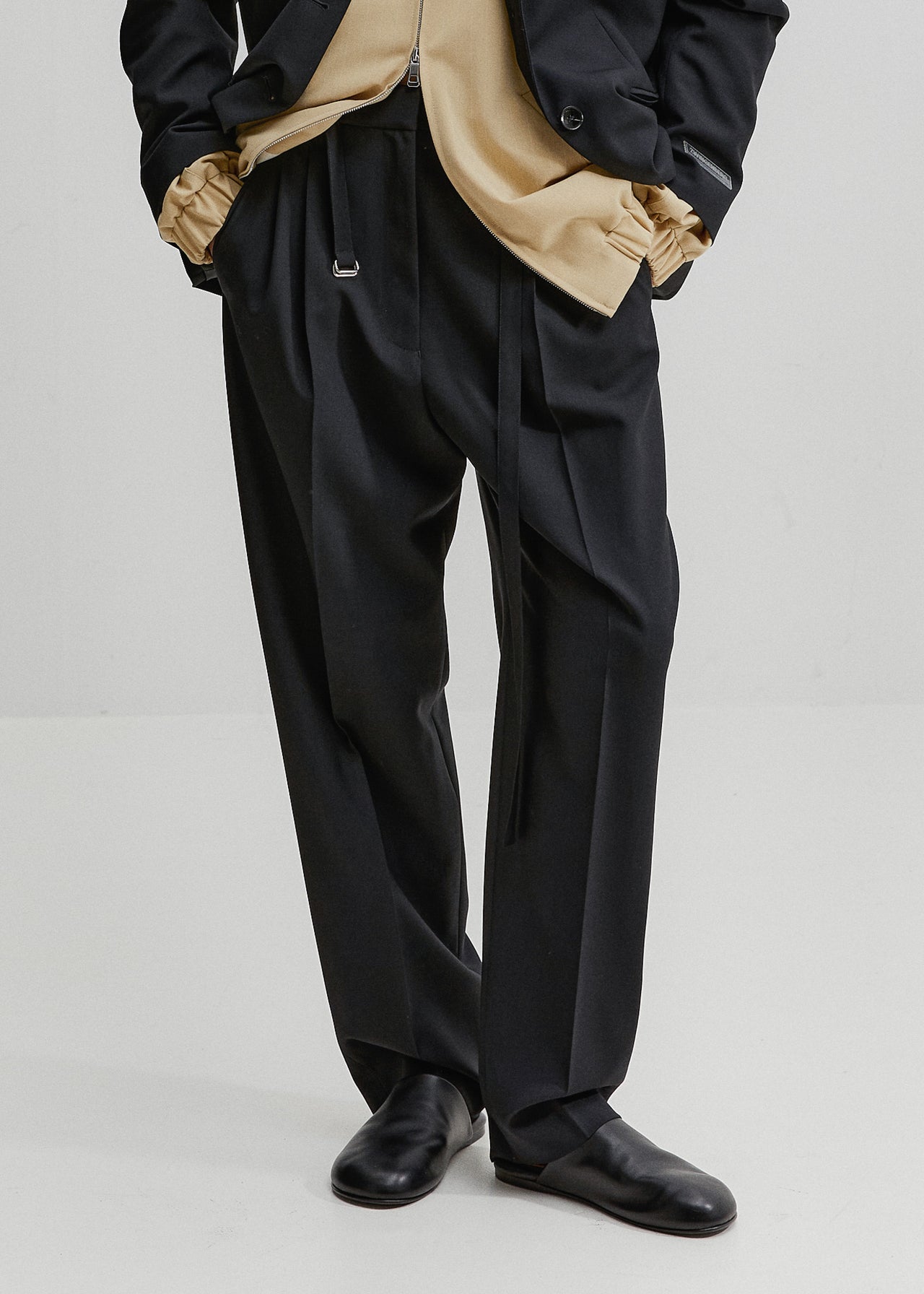Tailored Tapered Pants Schwarz