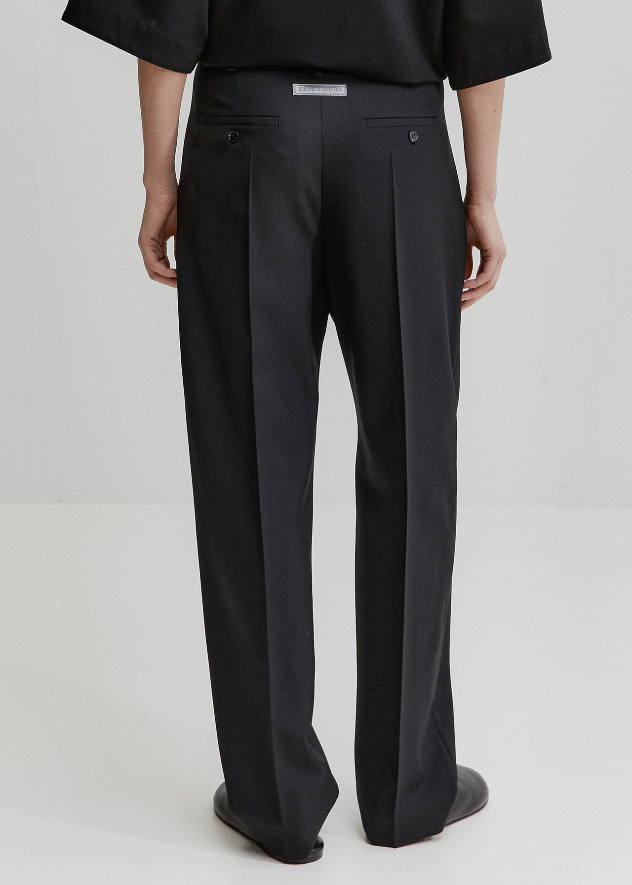 Tailored Tapered Pants Schwarz
