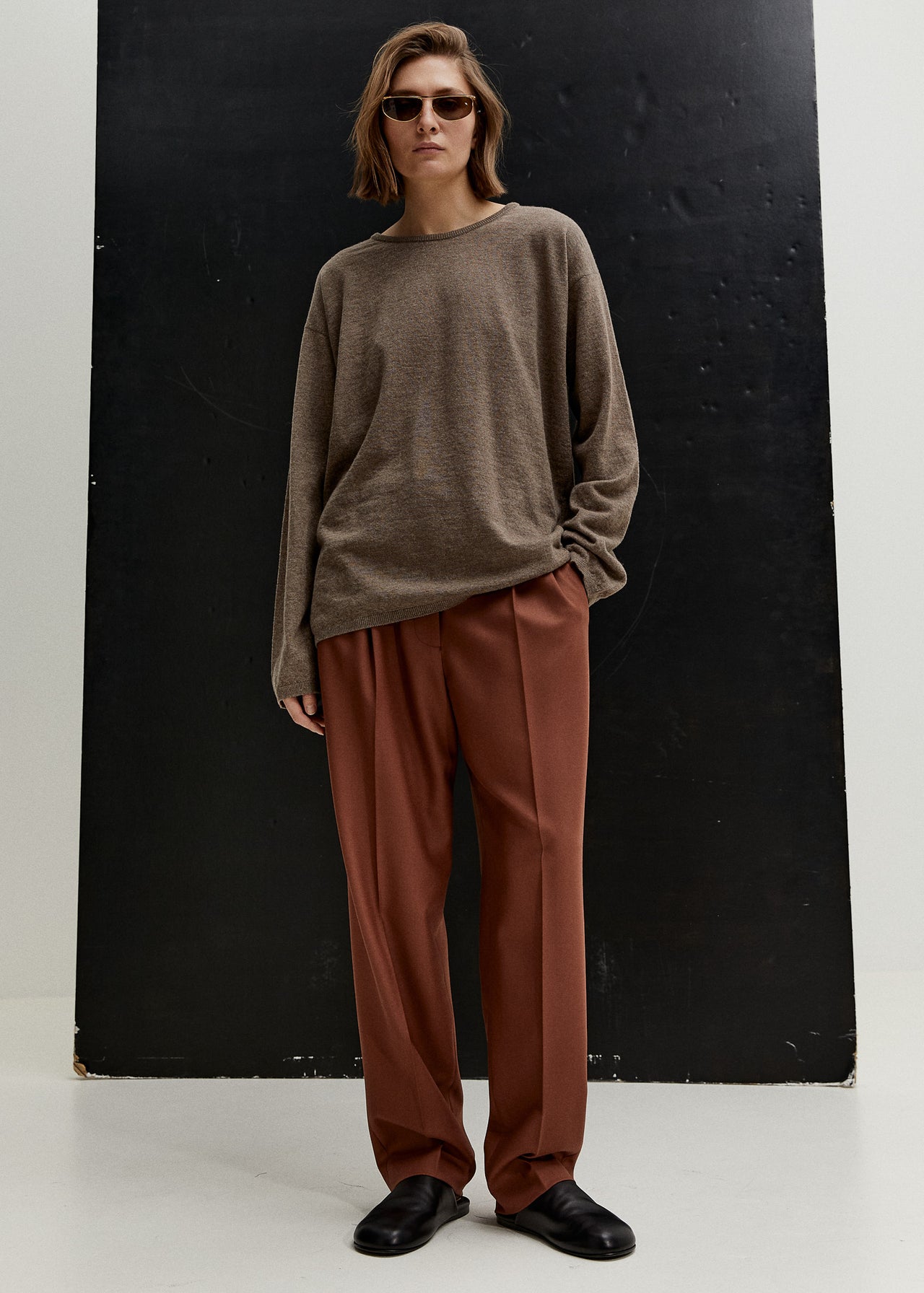 Tailored Tapered Pants Terra Balearica