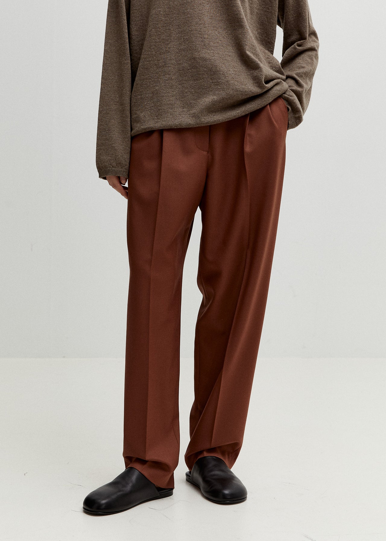 Tailored Tapered Pants Terra Balearica